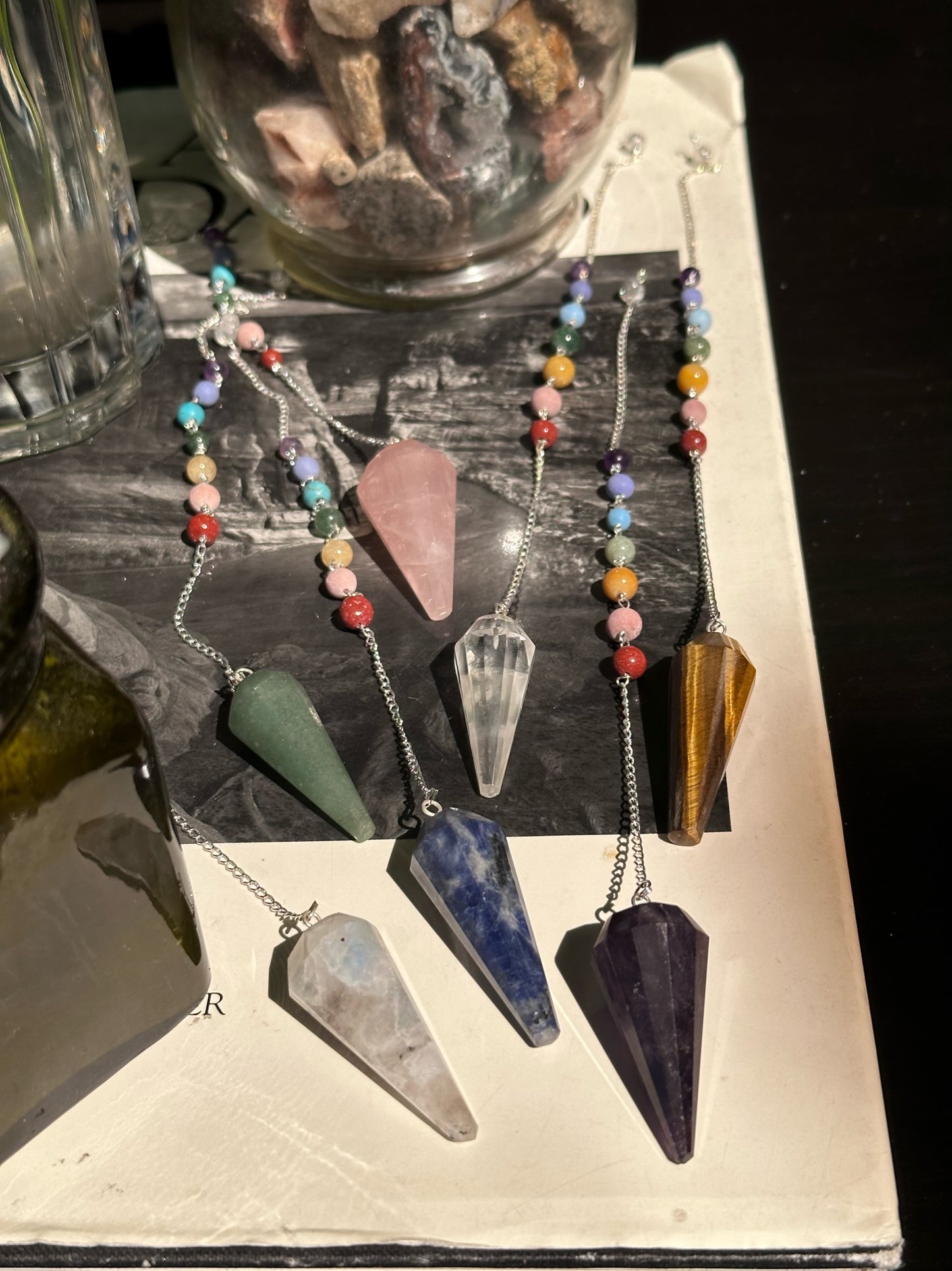Gemstone Chakra Pendulums