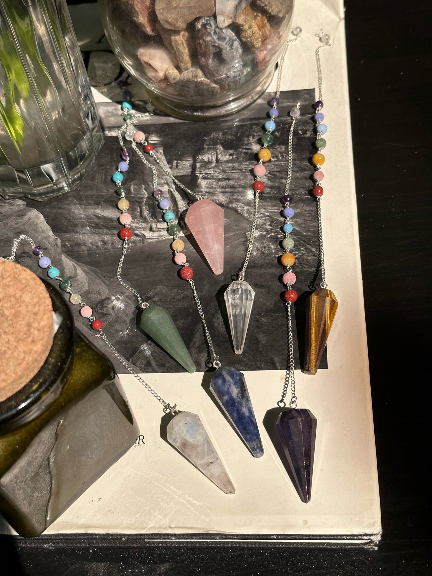 Gemstone Chakra Pendulums