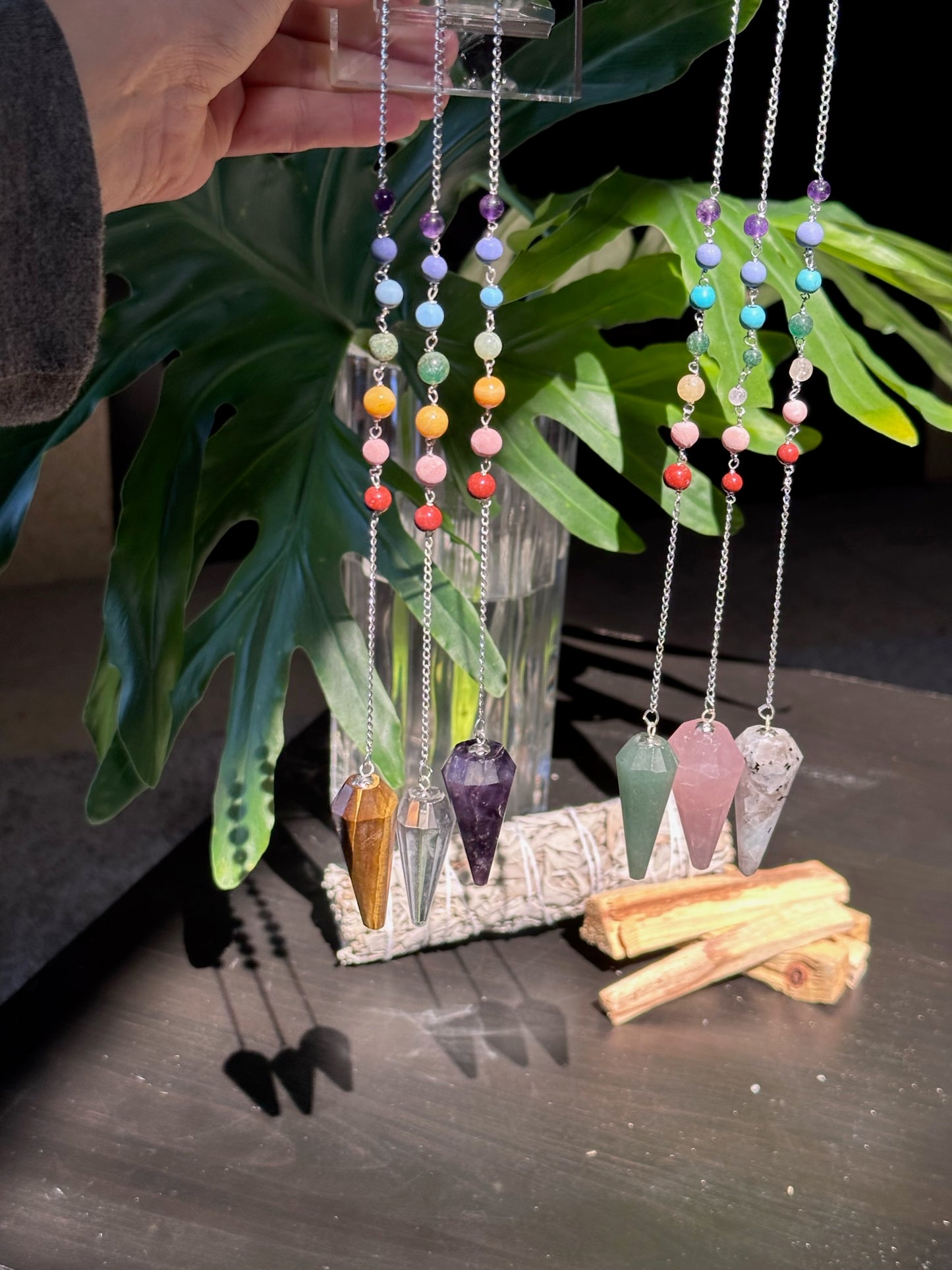 Gemstone Chakra Pendulums
