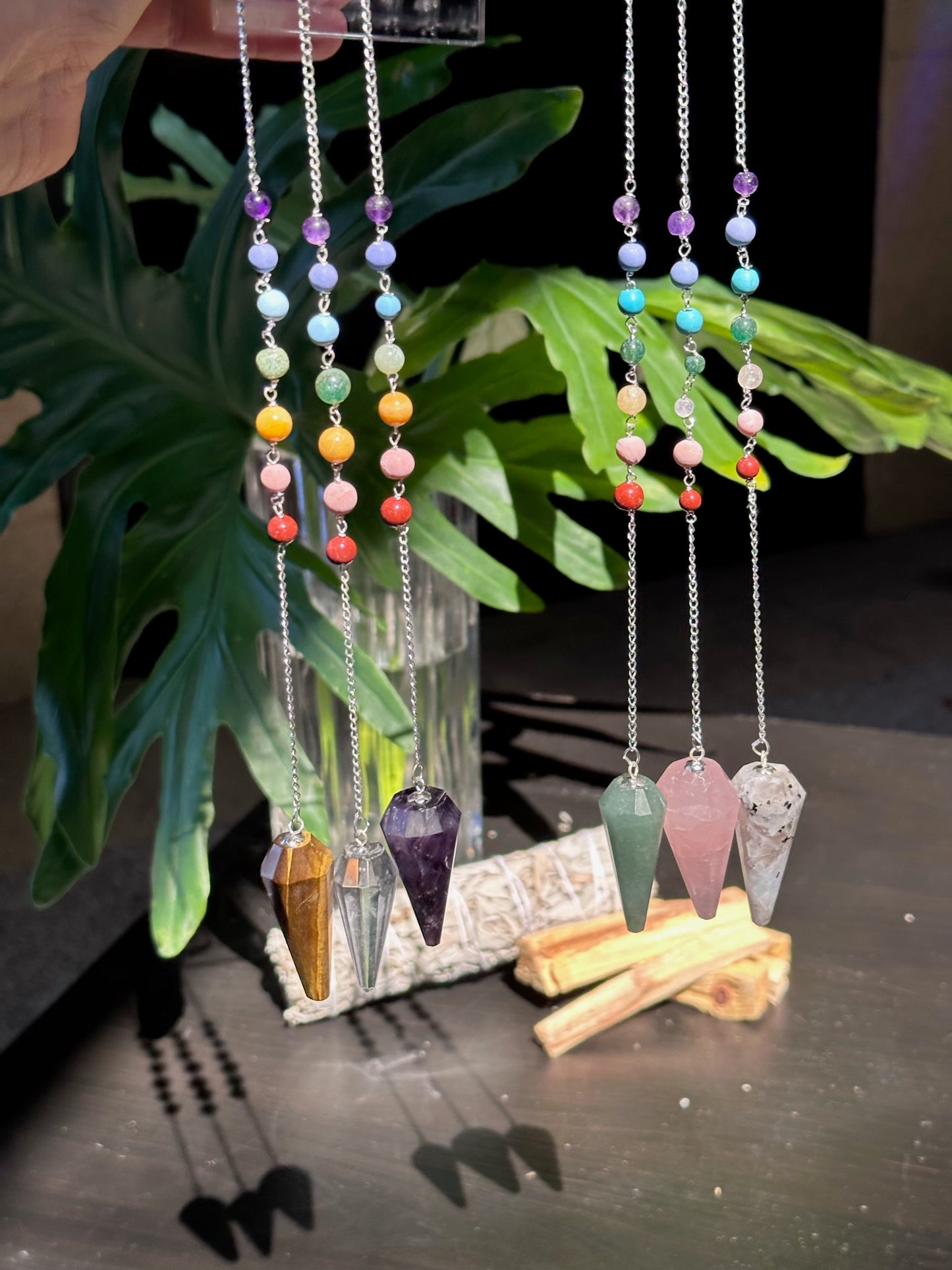 Gemstone Chakra Pendulums
