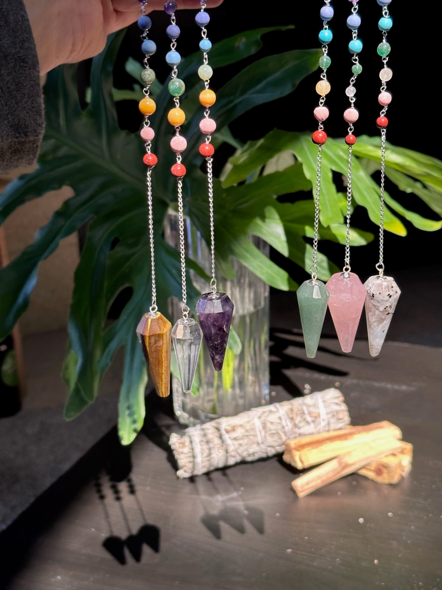 Gemstone Chakra Pendulums