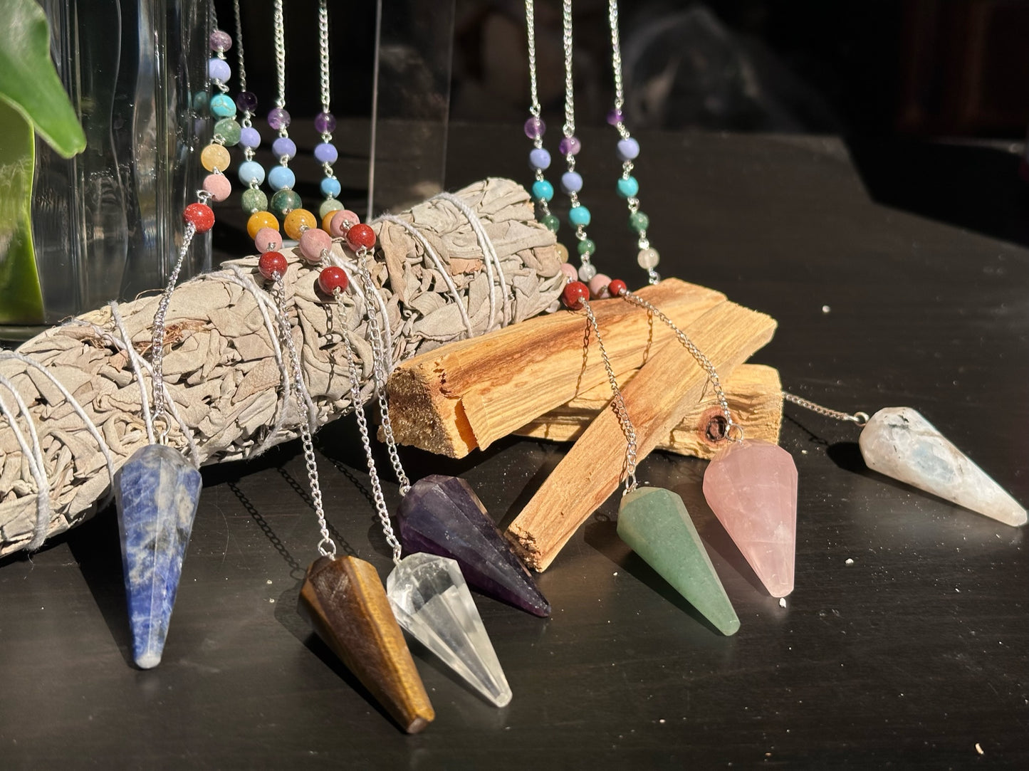 Gemstone Chakra Pendulums