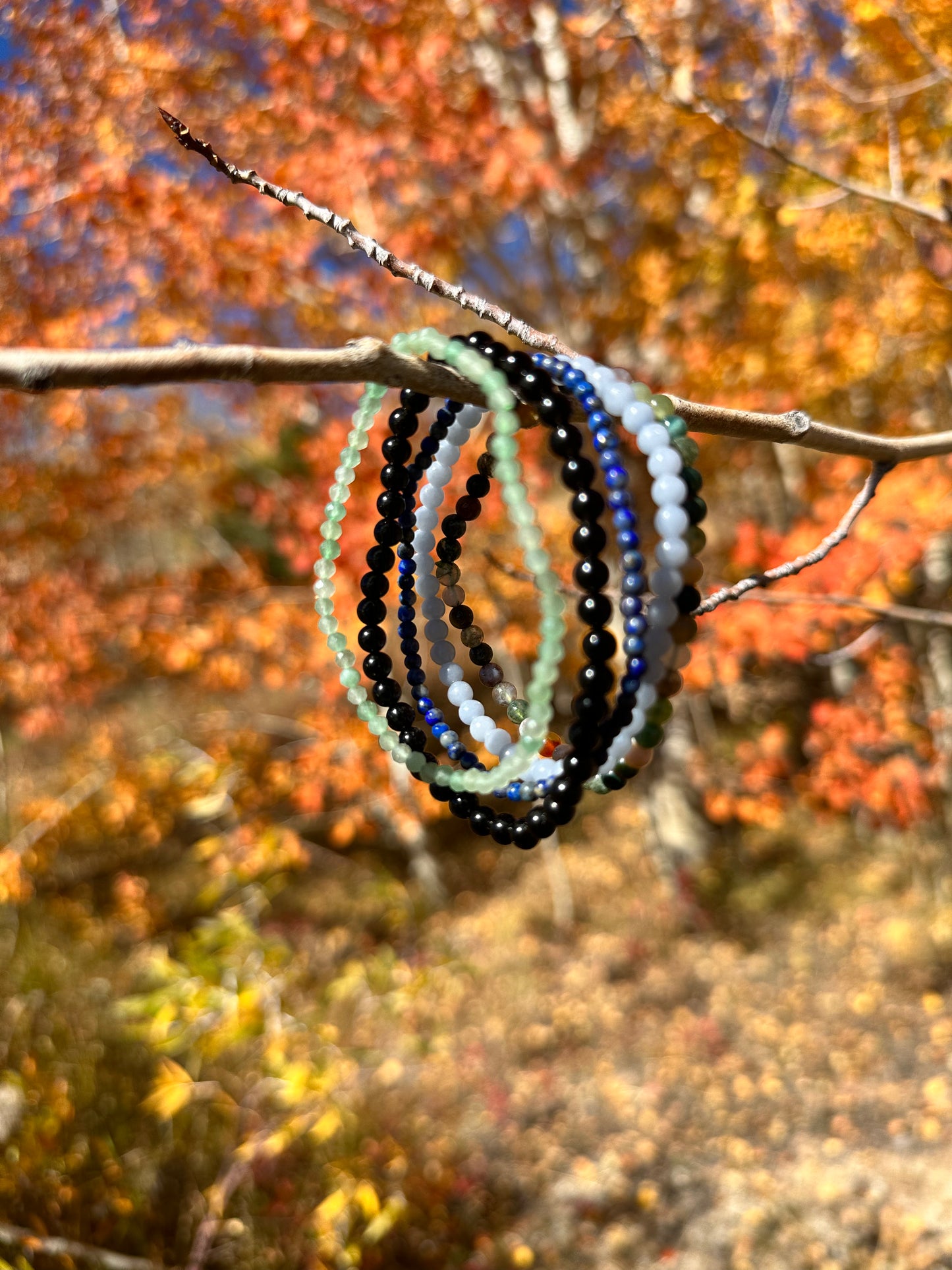 Gemstone Beaded Bracelets (4 mm)