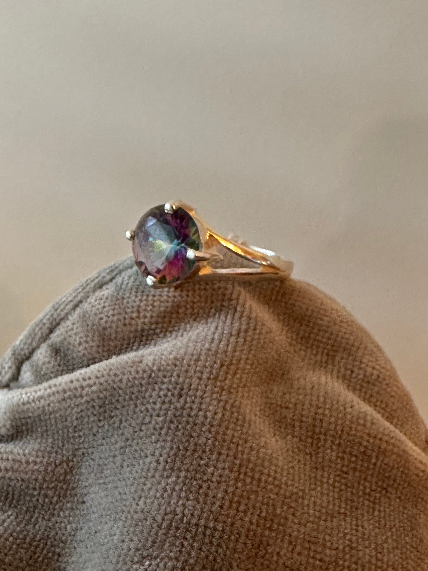 The Mood Mender Ring - Rainbow Topaz