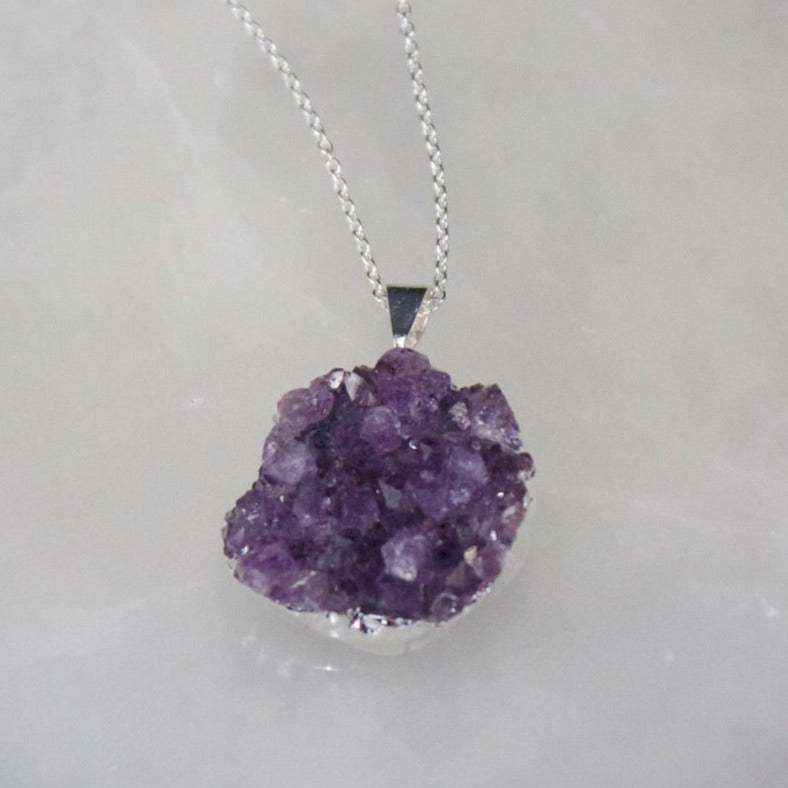 Amethyst Cluster Necklace