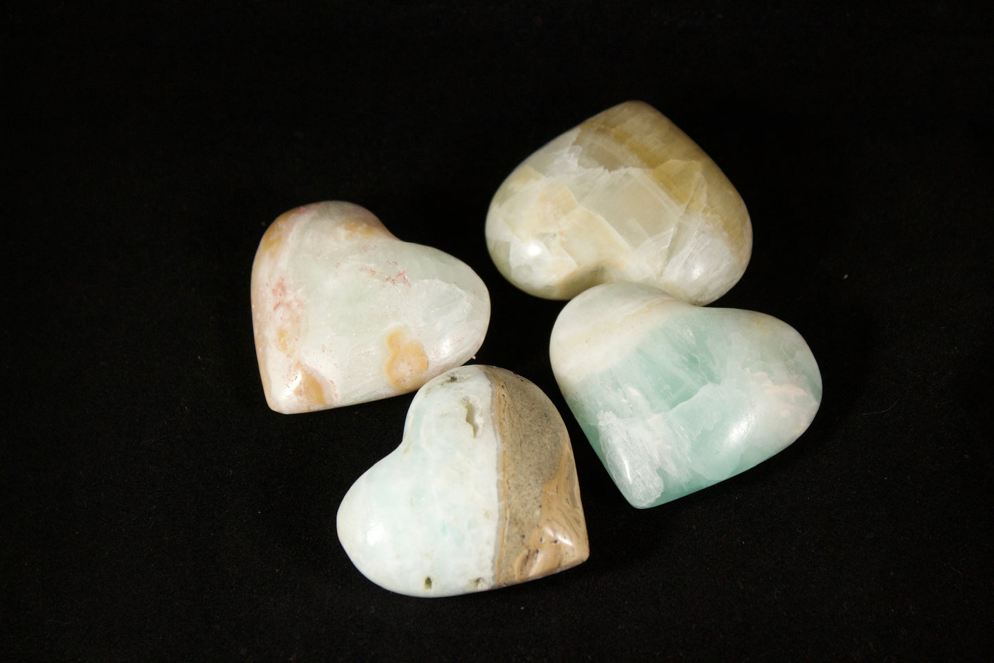 Caribbean Calcite Hearts