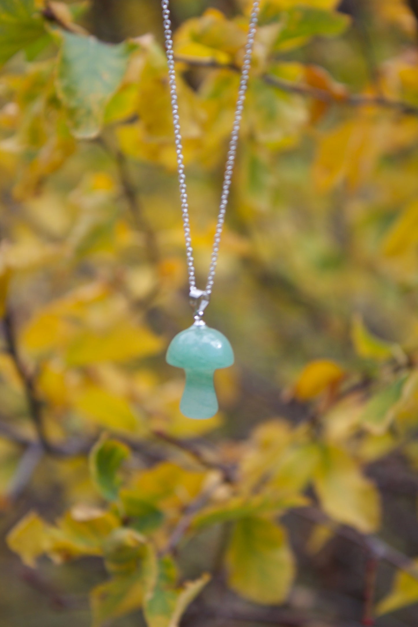 Mushroom Gemstone Necklaces