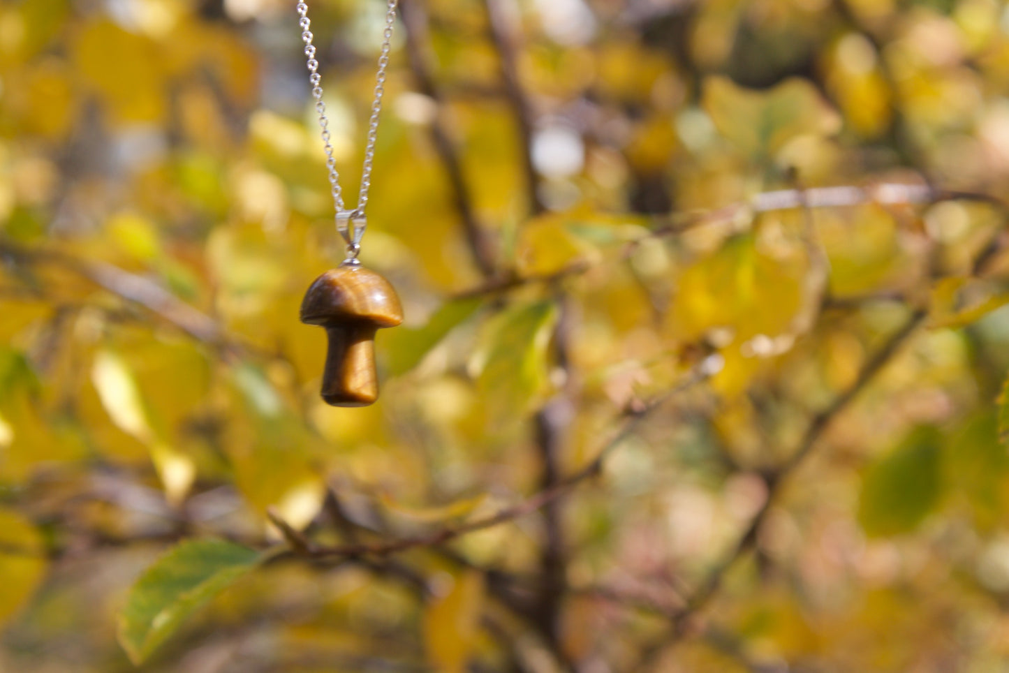 Mushroom Gemstone Necklaces