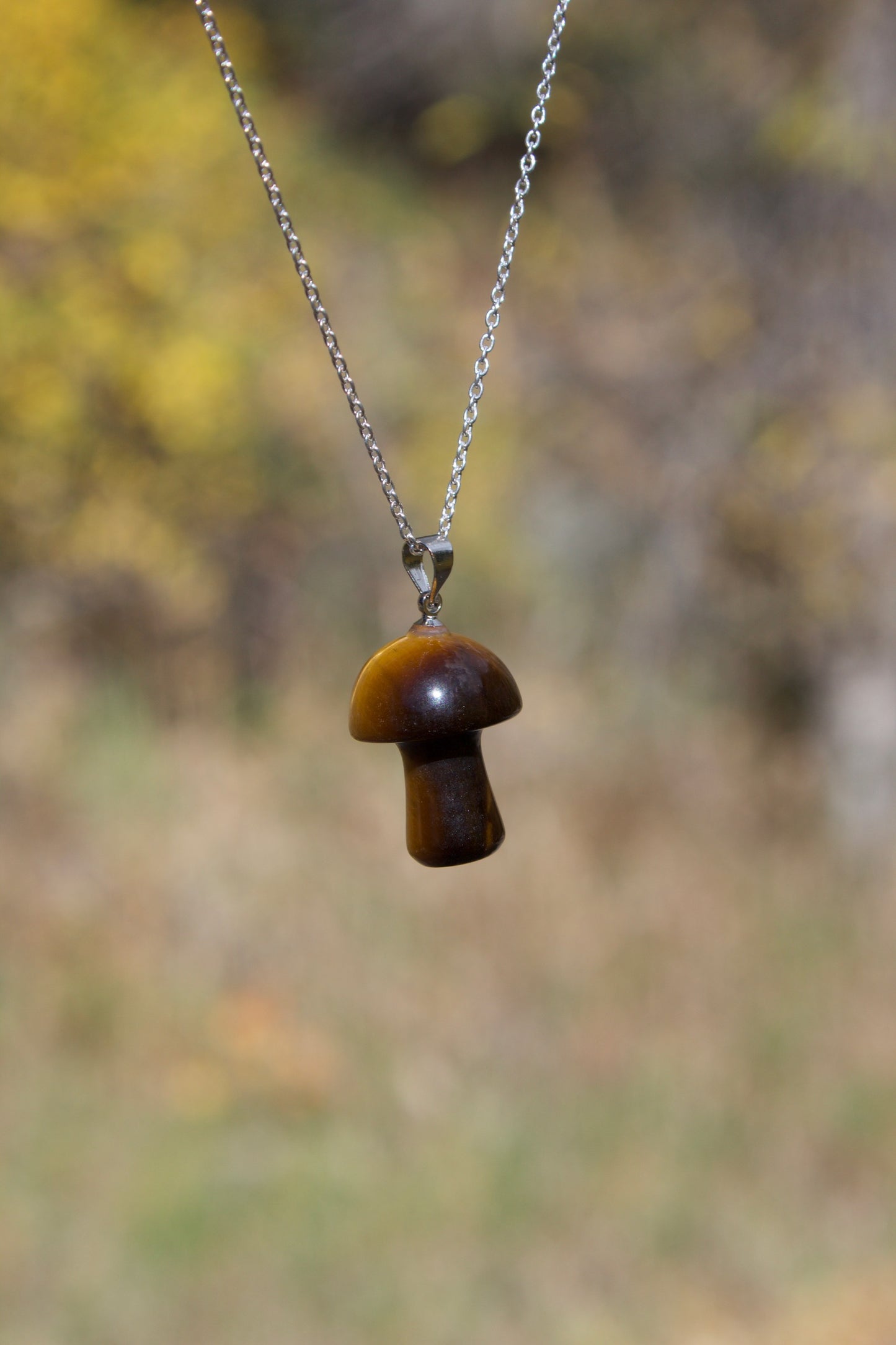 Mushroom Gemstone Necklaces