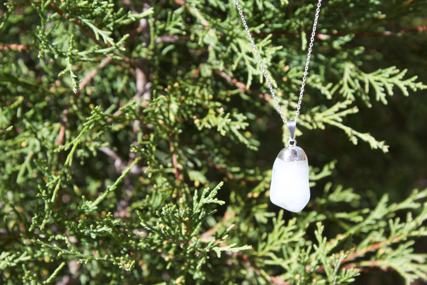 Tumbled Aquamarine Necklace