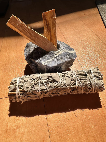 Sodalite Candle Holder