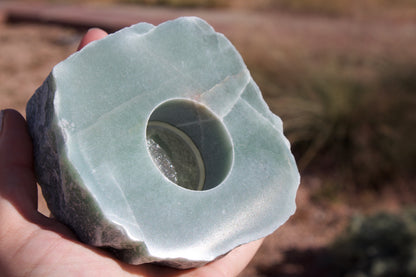 Green Aventurine Candle Holder