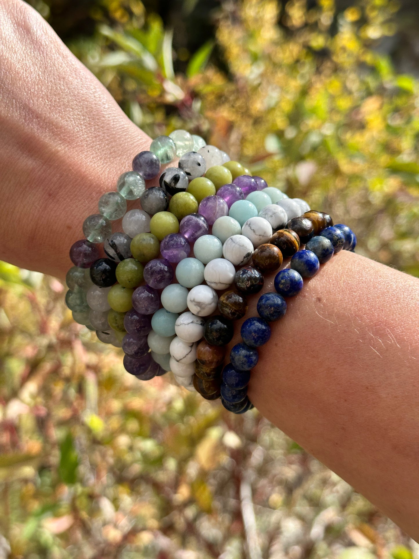 Gemstone Beaded Bracelets (8mm)