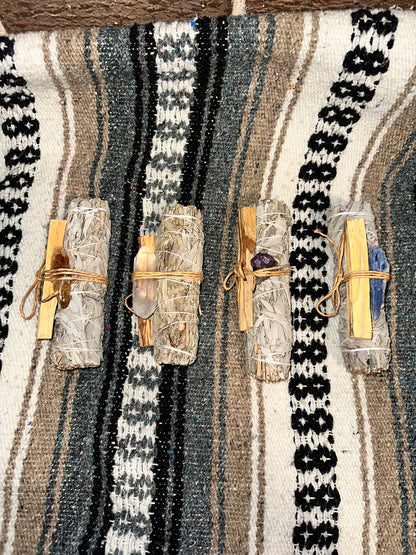 Gemstone Smudging Bundles