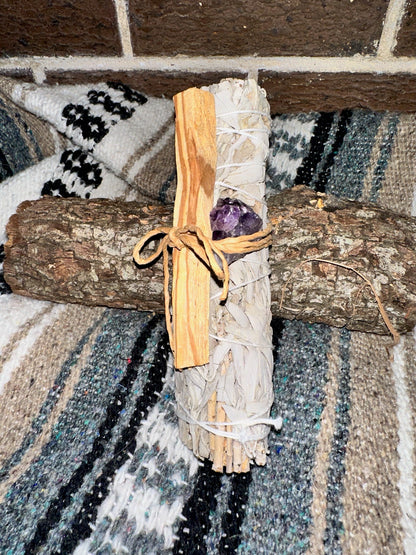 Gemstone Smudging Bundles